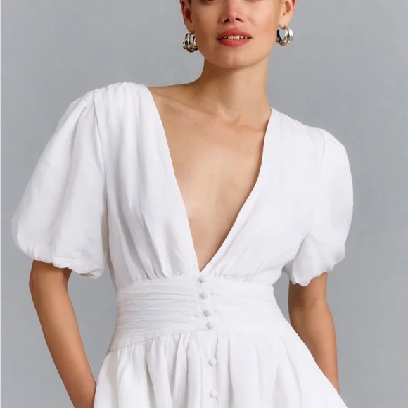 Anthropologie- Katerina Button-Front Dress - Picture 2 of 5